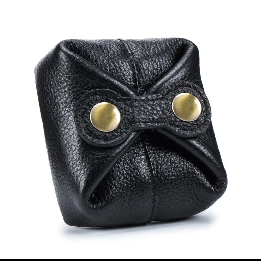 Women Leather Wallets Coin Purse Pouch Clutch Bag Snap Closure Change Bag Gift